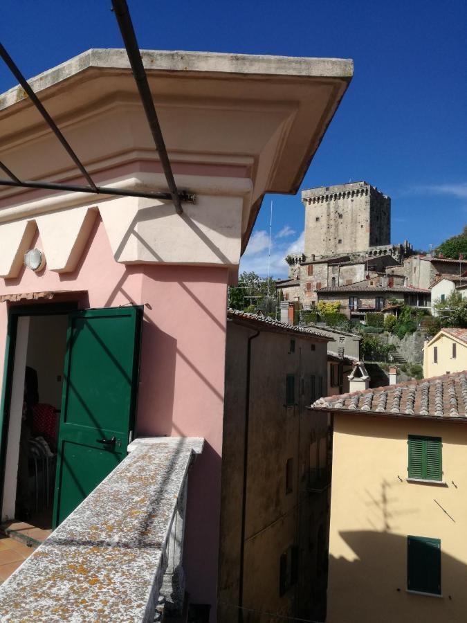 Mansarda Con Solarium Panoramico Su Centro Storico Di Sarteano Vicino Alle Famose Terme Della Val D'Orcia Luaran gambar