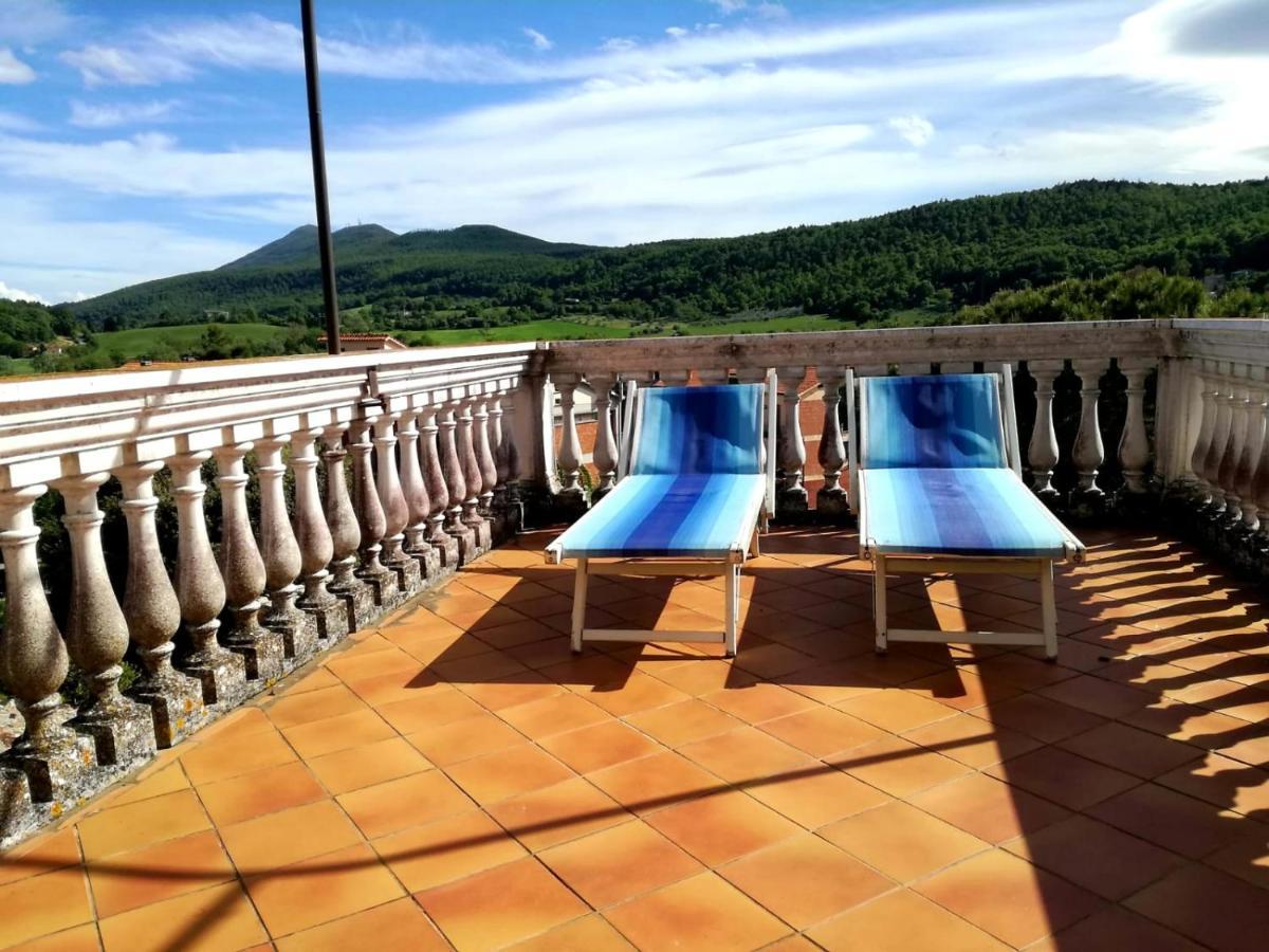 Mansarda Con Solarium Panoramico Su Centro Storico Di Sarteano Vicino Alle Famose Terme Della Val D'Orcia Luaran gambar